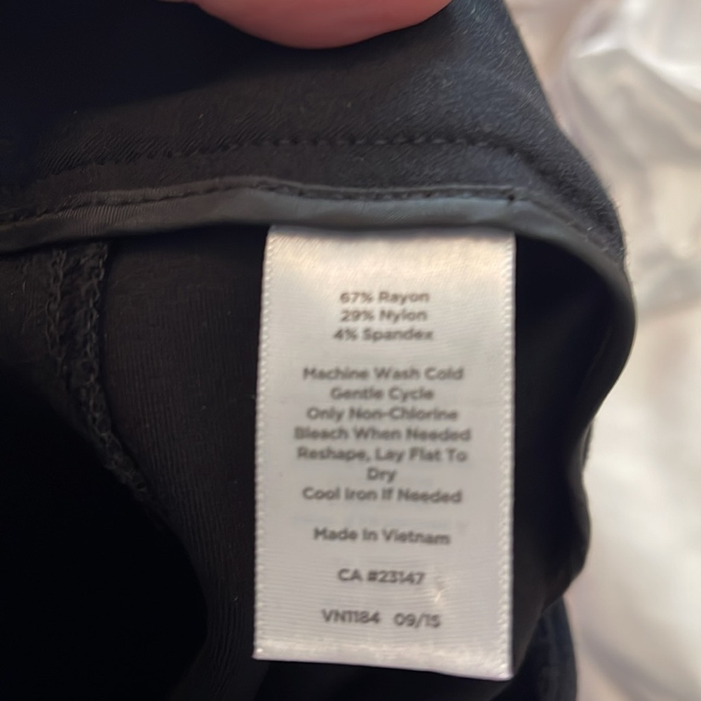 Talbot Black Pants 22W worn once - Picture 3 of 4